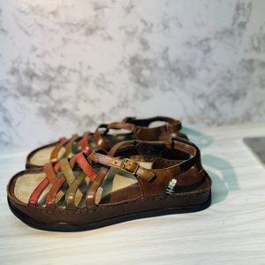 Earth Kalso Womens Oasis Open Toe Sandals Slingback Leather Strappy Size 6 B